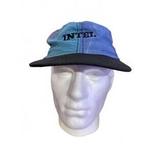 Vintage Intel Colorblock Baseball Cap